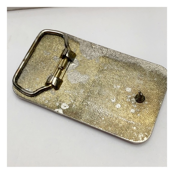 Vintage NRA Member Hunter red rectangular belt buckle - Picture 5 of 6